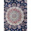 Tapis bleu marine unique de 9 pi 8 po x 13 pi 11 po