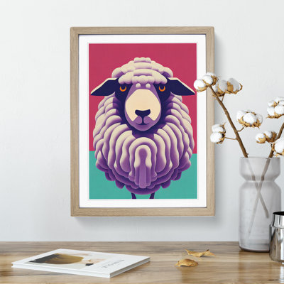 Colourful Sheep - Single Picture Frame Print