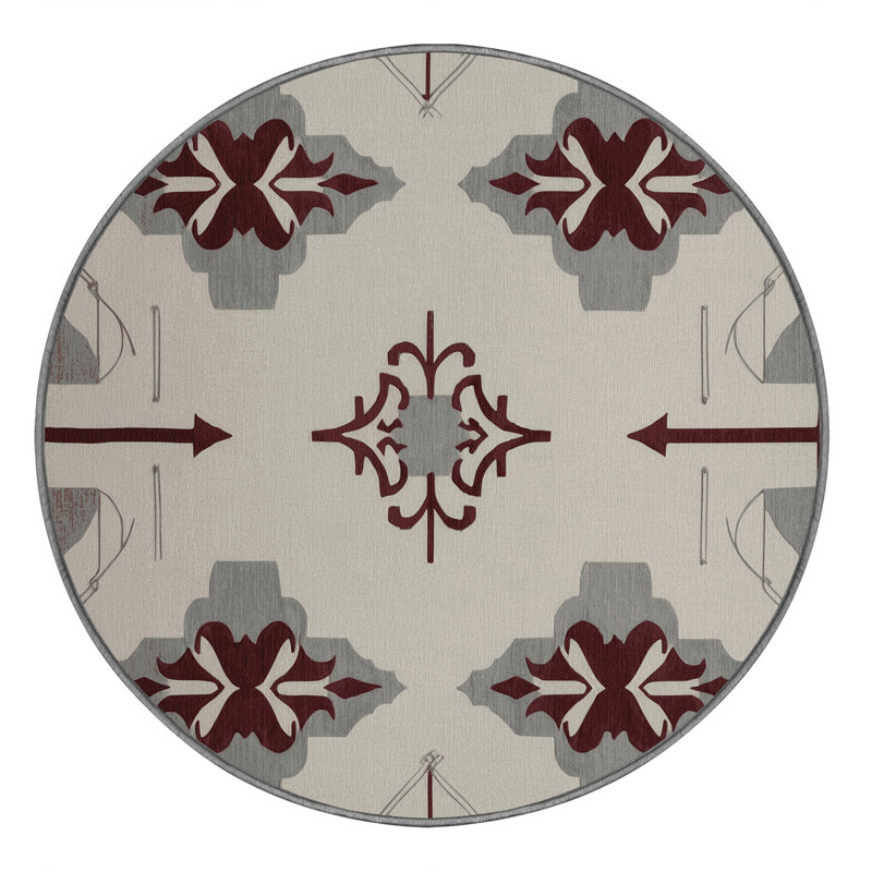 Tapis composé de couches, Rond 4 pi