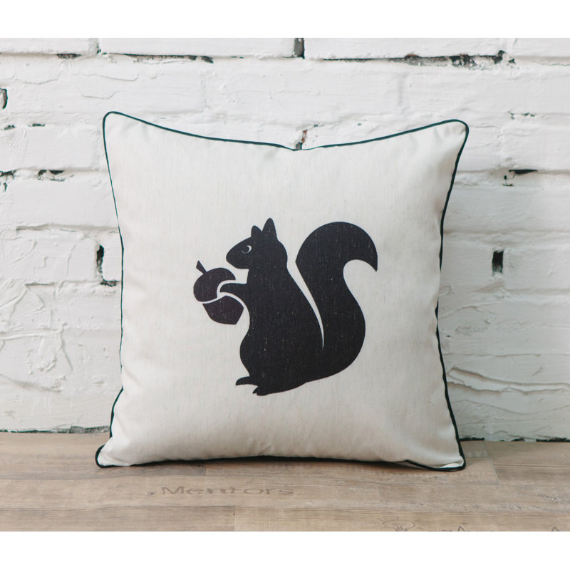 Animal Animal Print Linen Reversible Throw Pillow
