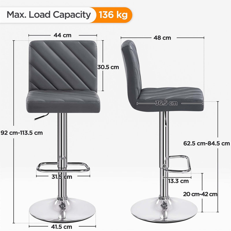 Bigvai Yes Bar Stool, Dark Grey