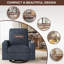 Chaise d'appoint pivotante carrée avec accoudoirs larges-1402026312-1402026314