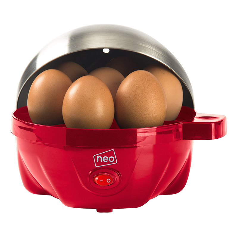 Stainless Steel Egg Poacher, Red