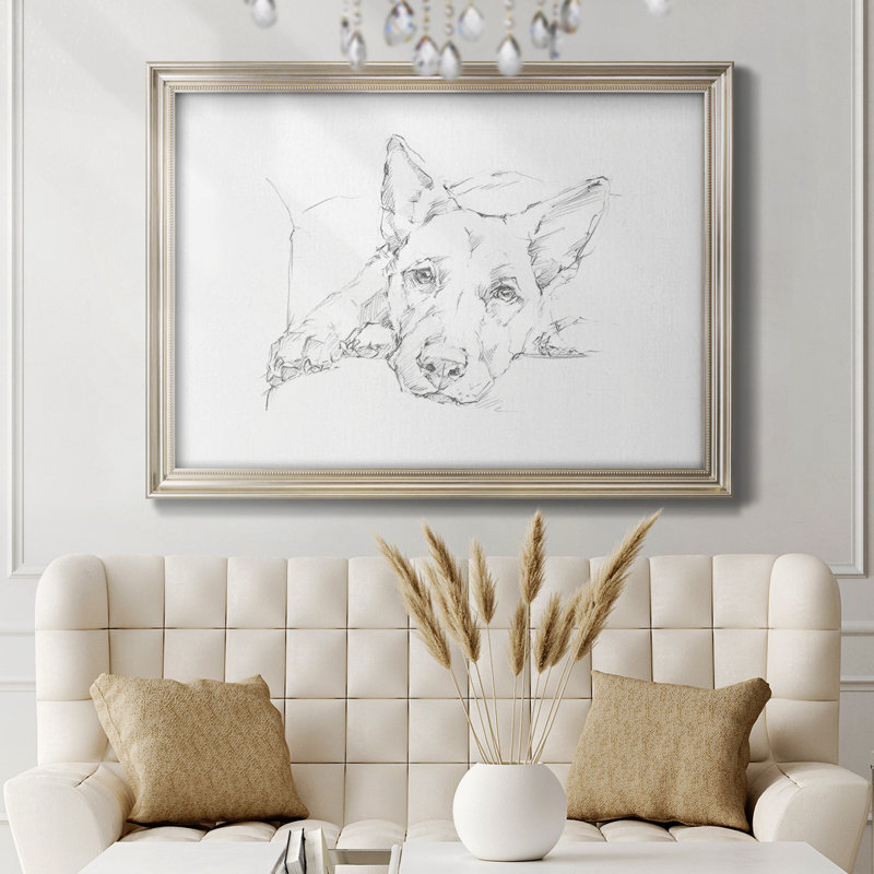 " Lazy Dog IV ", 25" W x 21" H