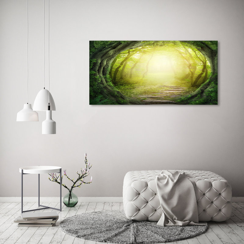 Tunnel With Trees - Wrapped Canvas Print