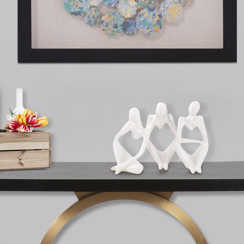 Contentment Ceramic Sculpture- Set of 3