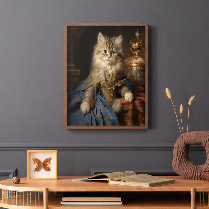"ANIMALS Series CLXVII" par J Paul, Noyer, H 11 po x l 9 po