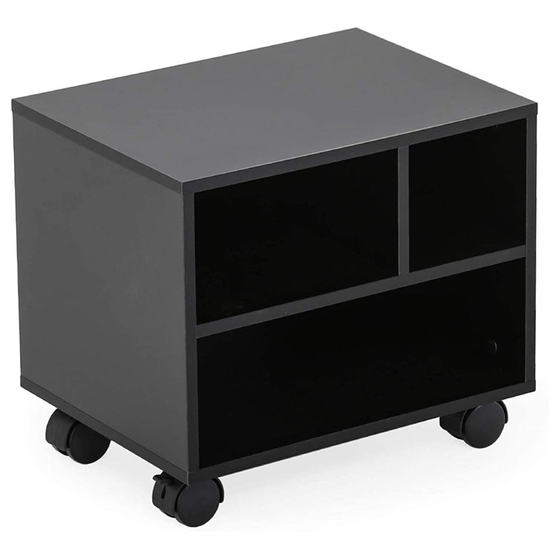 15.35'' W Printer Stand with Wheels
