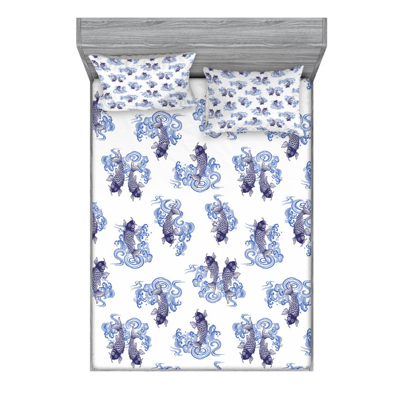 Microfiber Sheet Set, Full Sheet Set with Fitted Sheet