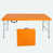 Blanc / orange sélectionné