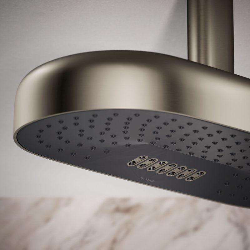 Statement™ 18" 2.5 GPM Oblong Rainhead, Vibrant  Brushed Nickel
