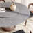 Fog Gray Dining Table With Removable Lazy Susan-1201852695