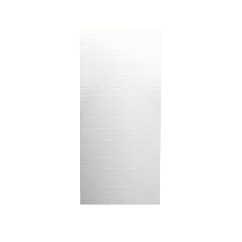36'' W 0.25'' D 96'' H Glue Up Solid Surface Wall, White