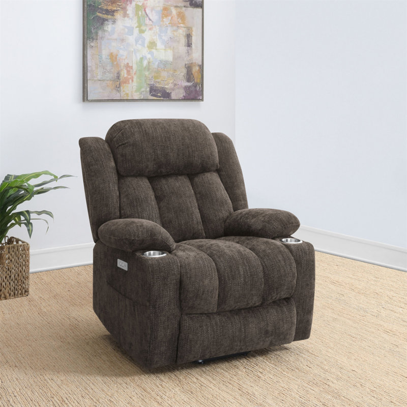 Fauteuil inclinable brun clair Beca, Brun