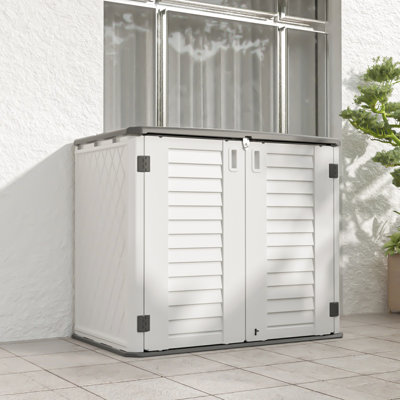 4 ft. 2 in. W x 2 ft. 4 in. D Resin Garage Shed