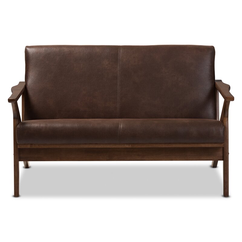 George Oliver Ulen 50'' Faux Leather Loveseat & Reviews | Wayfair