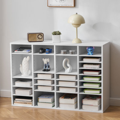 Classeur en bois avec 36 compartiments et tablettes réglables 