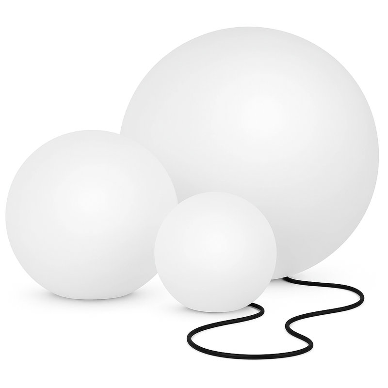 Ensemble de globes lumineux d'extérieur à DEL 12 po, 16 po et 24 po Bundle