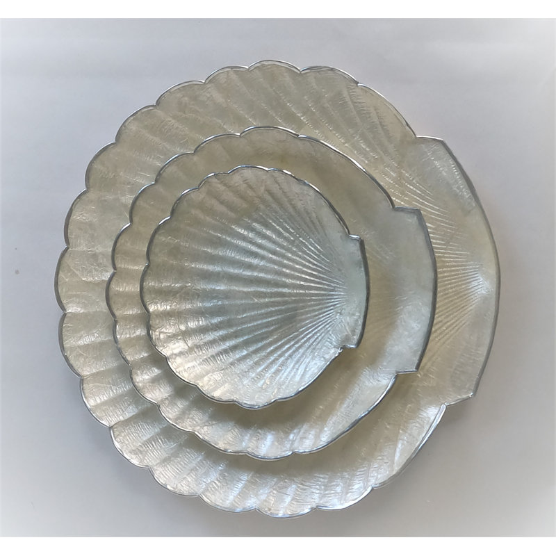 Ensemble de 3 assiettes décoratives faites à la main Zoel