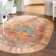 Tapis oriental rouge rouille