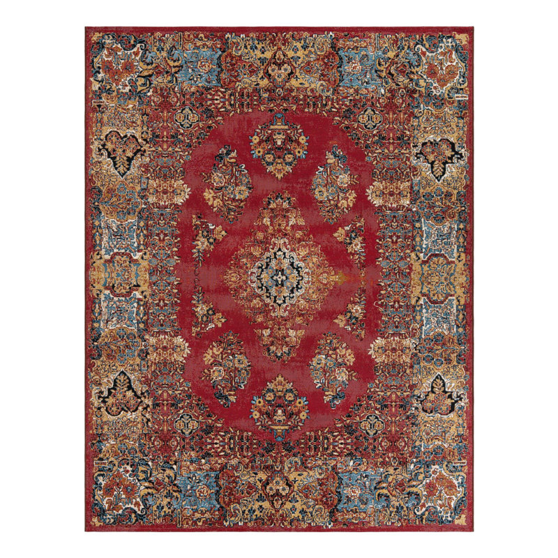 Indoor/Outdoor Traditional Area Rug, Rectangle 7'10" x 10'