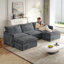 Canapé modulaire en U avec repose-pieds mobile Allan-1653318792