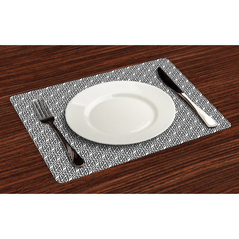 Polyester Geometric Rectangle Placemat
