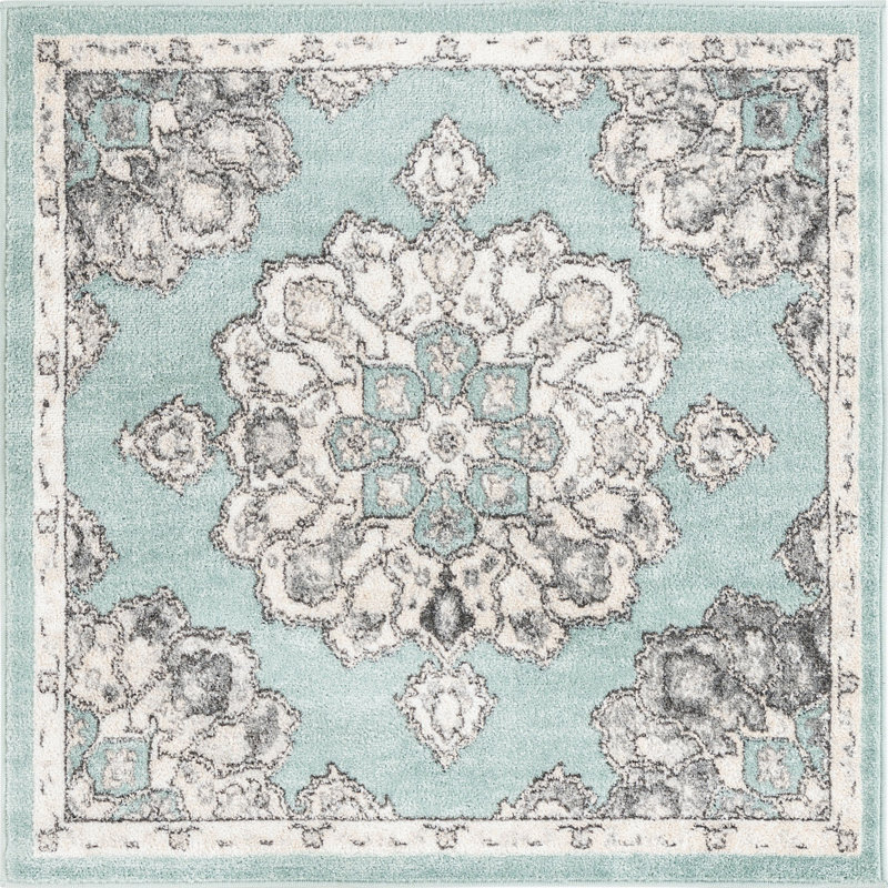 Troayurgh Oriental Indoor Rug, Square 4'