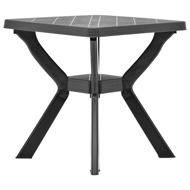 Xena Square Folding Outdoor Bistro Table , 70cm cm W 70cm cm D, Anthracite