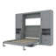 Delano Murphy Bed with Closet, Drawers & Shelves-122441237