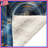 Blue Gold Ornate Interior Blankets-123417797