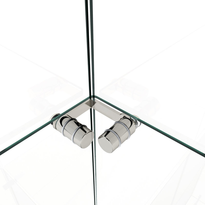 Tempered Glass Display Cabinet, 12 - Color Led, Easy To Assemble, Storing Ornaments Adjustable
