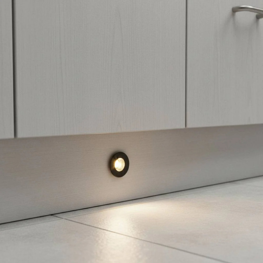 Rackhams Black/Light 1 Watt Led Plinth - Image 3
