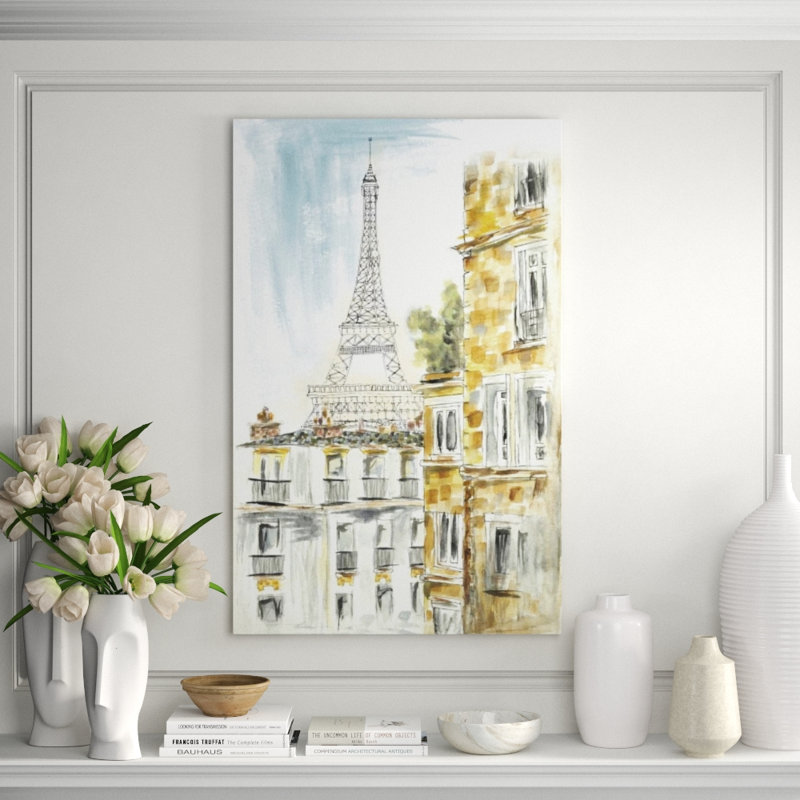 Parisian Paradise Print by Janice Aron, Knife Gel, 47" H x 30" W x 1.5" D