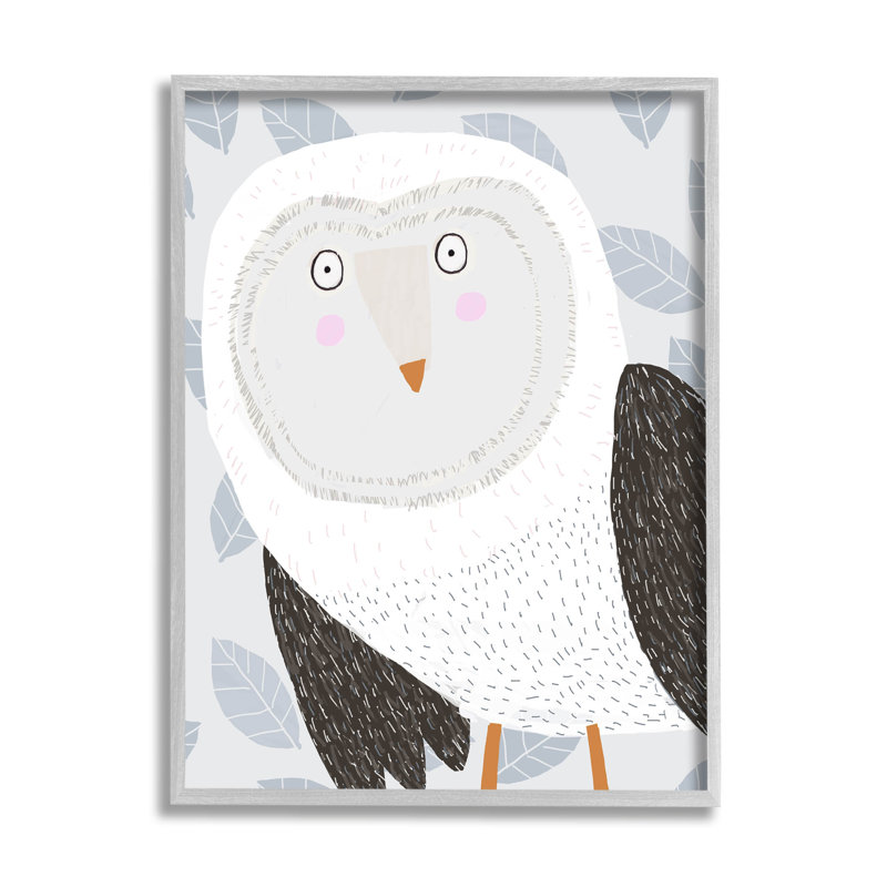 «Leaf Leafed Owl Bird» par Carla Daly - Impression sur toile, H 14 po x l 11 po x P 1,5 po