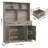 60'' Kitchen Pantry with 3 Drawers-1880716868