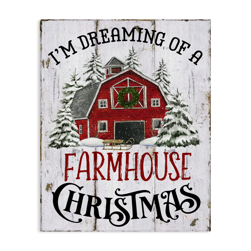 «Farmhouse Christmas Dreaming» par Creatif Belle, H 48 po x l 36 po