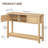 47" Rattan-Like Console Table Entryway Table with Storage