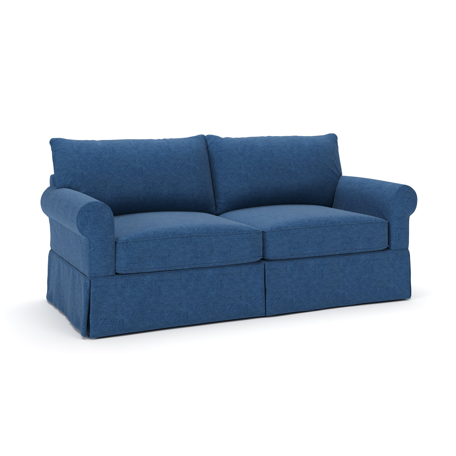 Amari 83'' Slipcovered Sofa, Classic Indigo Denim