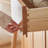 All solid wood simple shoe cabinet