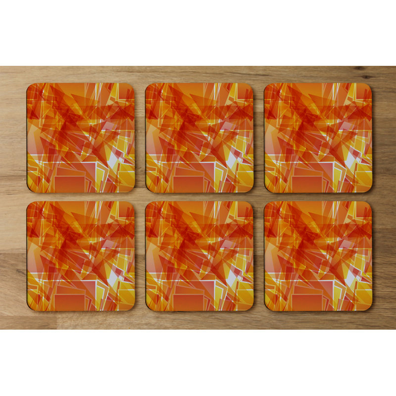 Square 6 Piece Coaster Set