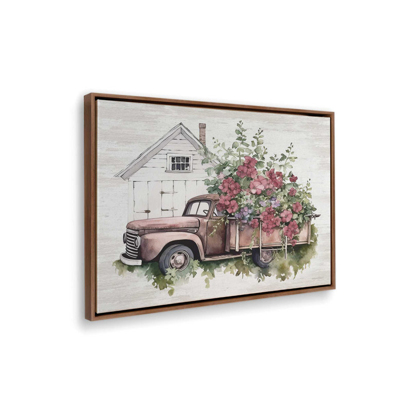 Reproduction d'art Posie, L 16 po x H 12 po, Brown, Framed Canvas