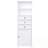 Tall Storage Cabinet With 3 Drawers And Adjustable Shelves-648106463