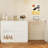 44"-85" Extendable Sofa Bar Table Cabinet Behind Couch Pub Table with LED
