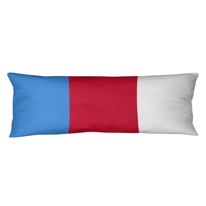 Oreiller de corps en polyester / polyester Arizona Football Stripes, Football Tennessee, Bleu / blanc / rouge