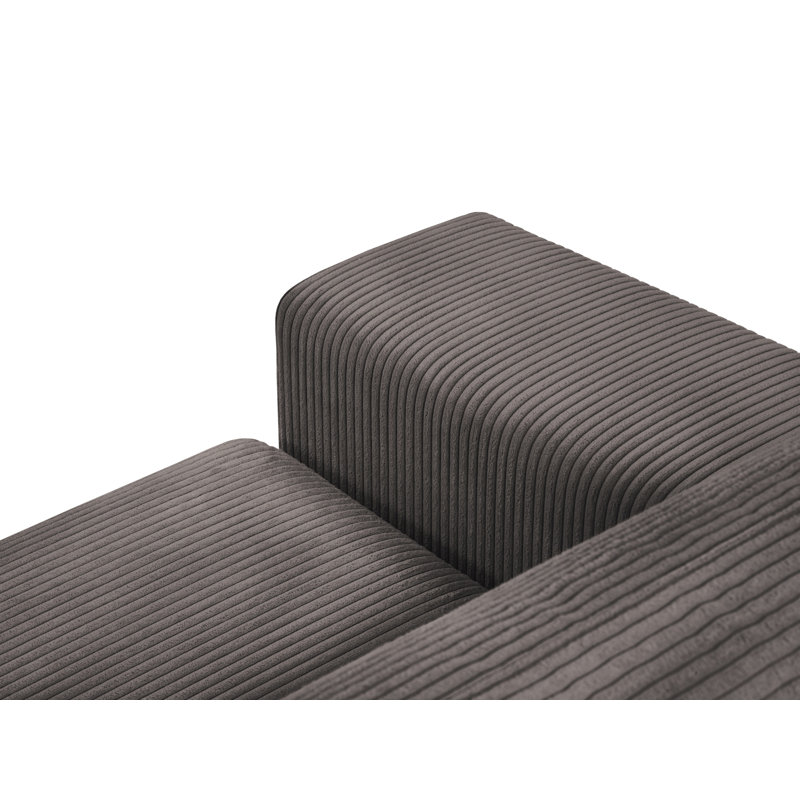 Donatella 6 Seater Sofa Bed, Left Hand Facing, Brown Corduroy