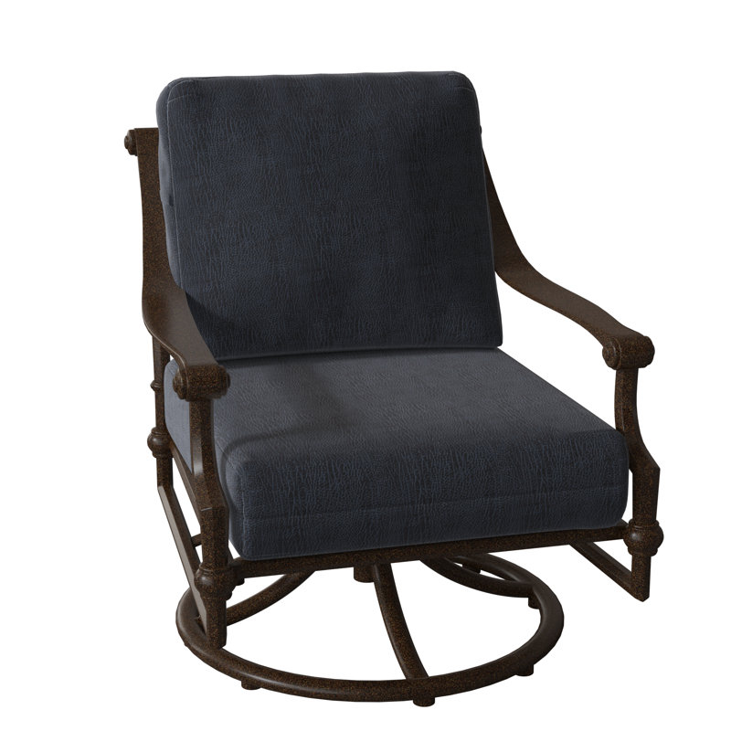 Delphi Outdoor Rocker Chair, Chestnut Brown, Canvas Bird's Eye Sunbrella® Canvas