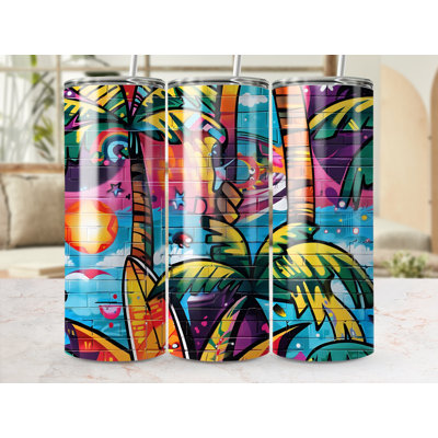 Choose Handmade Tumblers 591 mL Vacuum Insulated Stainless Steel (18/8) Travel Tumbler with Straw