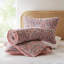 Courtepointe réversible à motif floral 3 pièces-133693159