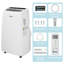 Climatiseur portatif 13 000 BTU avec chauffage et télécommande